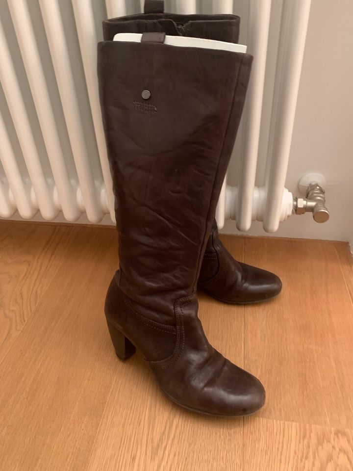 Hohe Stiefel von Belmondo, Größe 38, braun, Leder in Mannheim