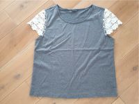 T-Shirt grau mit weißer Spitze NEU Gr. XL Westerwaldkreis - Stahlhofen Vorschau