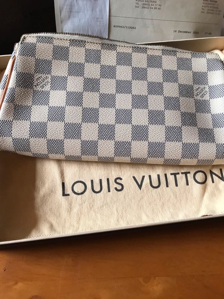 Original Louis Vuitton Pochette EVA Azur Vintage RARE komplett in Theres