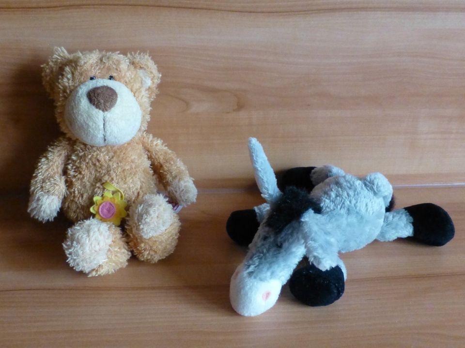 NICI Bär Teddybär mit Blume, NICI Esel Donkey in Chemnitz