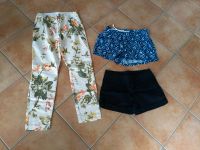 3x Hosen Shorts H&M Damen 36 38 S Sommer Paket Top kurz lang Hose Bayern - Elsenfeld Vorschau