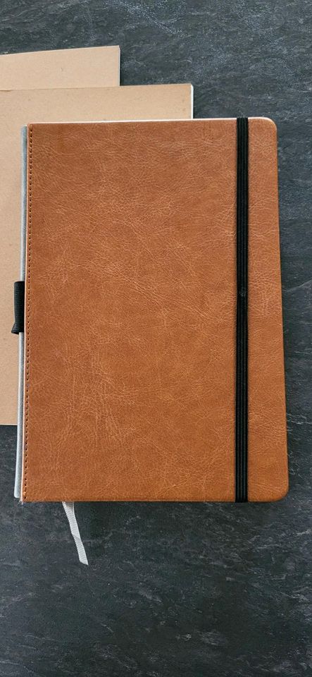 Notizbuch, Leder gebunden, Journal, Ringbuch, Tagebuch in Mengkofen