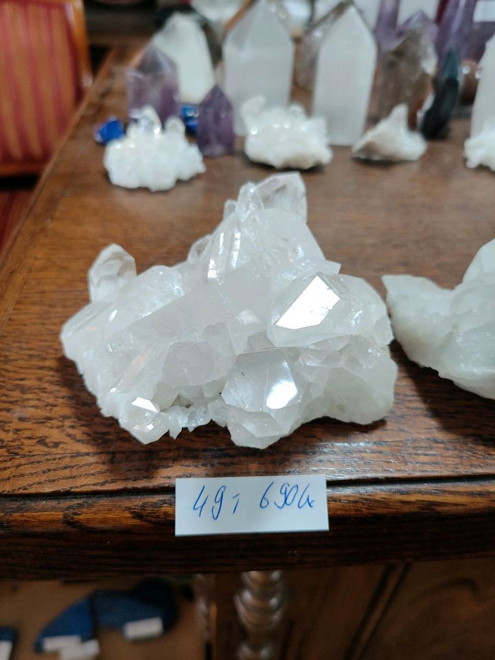 Bergkristall Cluster, Stufe, klare Kristalle, Edelstein in Schnaittenbach