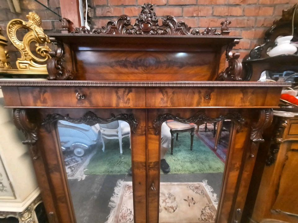 Antik Louis philippe Mahagoni Kommode Anrichte Sideboard Alt Mass in Groß-Gerau