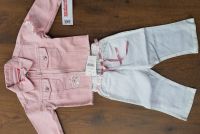 Baby-Jeansjacke rosa und Baby-Hose weiß Größe 80, 12 Monate, neu Bayern - Riedering Vorschau