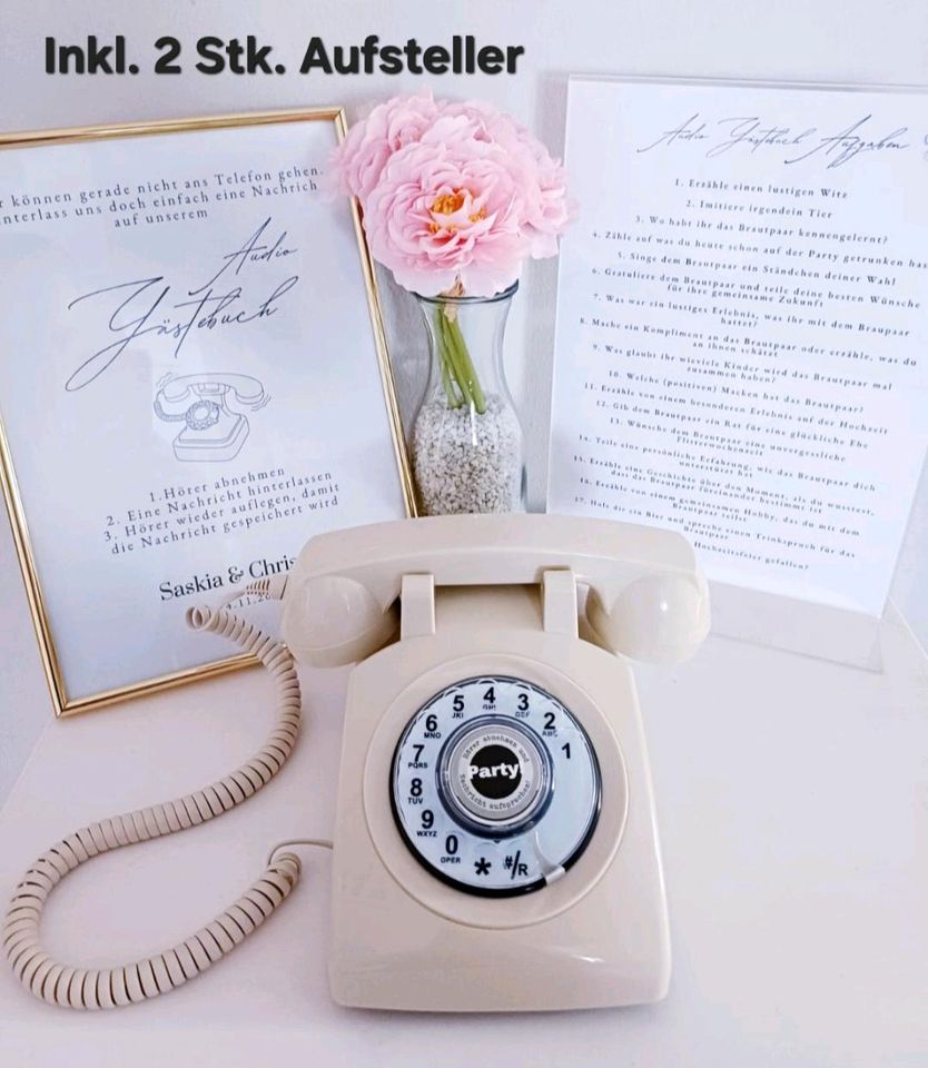 Audio Gästebuch Telefon mieten - Hochzeitstelefon - Gästetelefon in Alsdorf