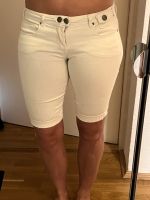 Jeans Weiss denim 38 M low waist kurz knielang K&L Ruppert Kr. München - Aschheim Vorschau