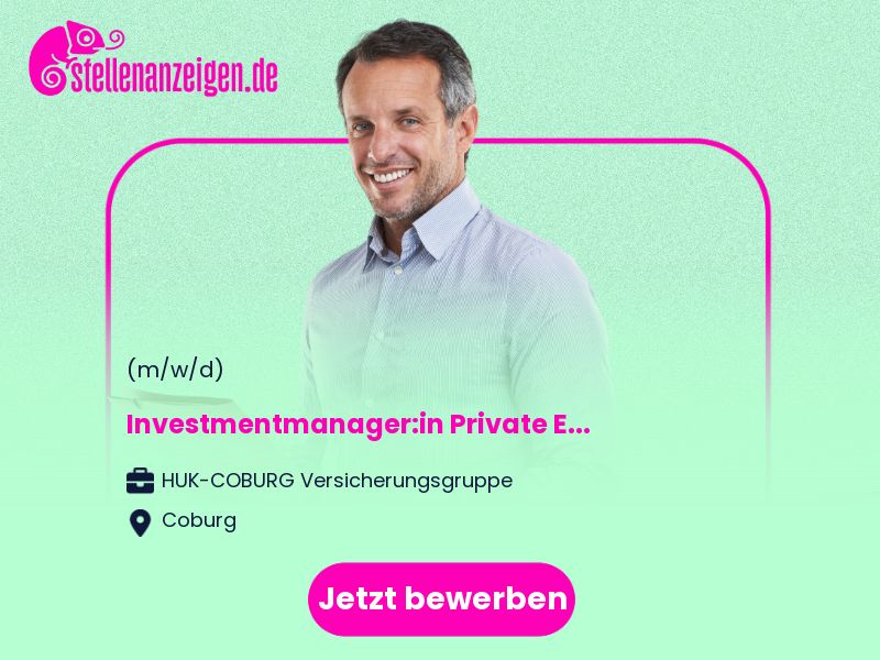 Investmentmanager:in Private Equity in Coburg