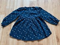 KLEIDCHEN 92 dunkelblau gemustert Herzchen Herzmuster Shirt Kleid Dortmund - Körne Vorschau