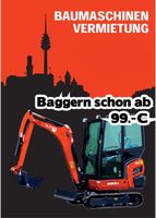 Bagger Minibagger Mieten ⭐️ Bagger mit Lieferung Bayern - Fürth Vorschau
