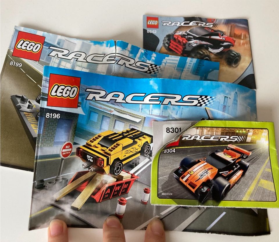 LEGO RACERS - Straßenrennen (To-Go) mit Helikopter - 8199, 8196 in Achim