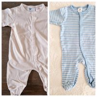 Baby Junge 2 Strampler Overall Schlafanzug Hellblau Blau Beige 6 Nordrhein-Westfalen - Erkrath Vorschau