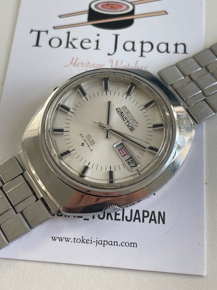 Vintage Seiko 5 Actus SS Automatik 6105-7590 JDM Kanji aus 1973 in Stuttgart