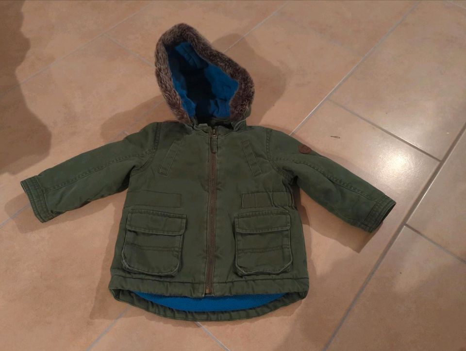 Winterjacke Khaki von Esprit, Gr. 86 in Bechtolsheim