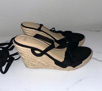 Schwarz Beige Keilabsatz Schnür High Heels Gr. 39 Neu Bayern - Neustadt b.Coburg Vorschau