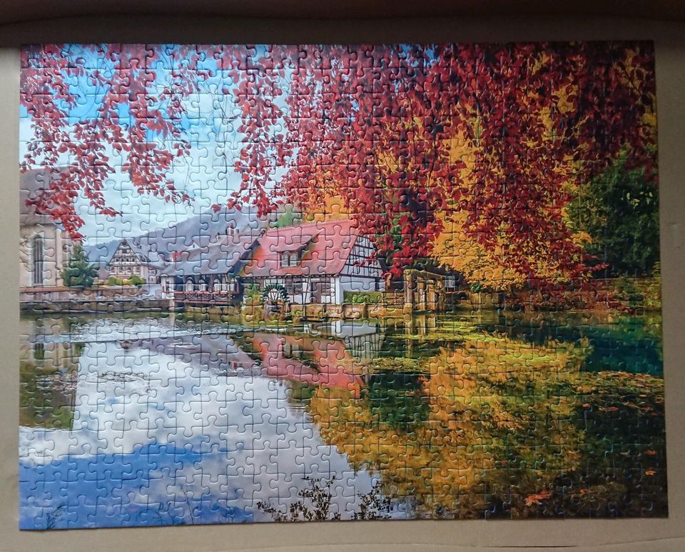 Ravensburger Puzzle 500 Teile Motiv Mühle am Blautopf in Eschborn