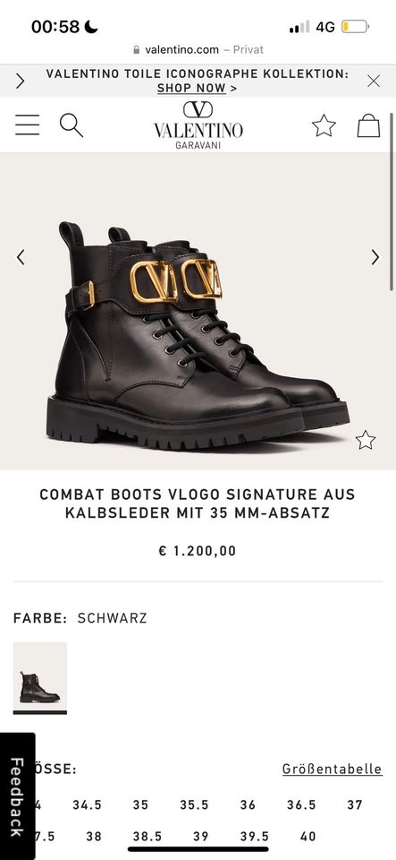 VALENTINO Boots / Stiefel gr 38 in Hannover