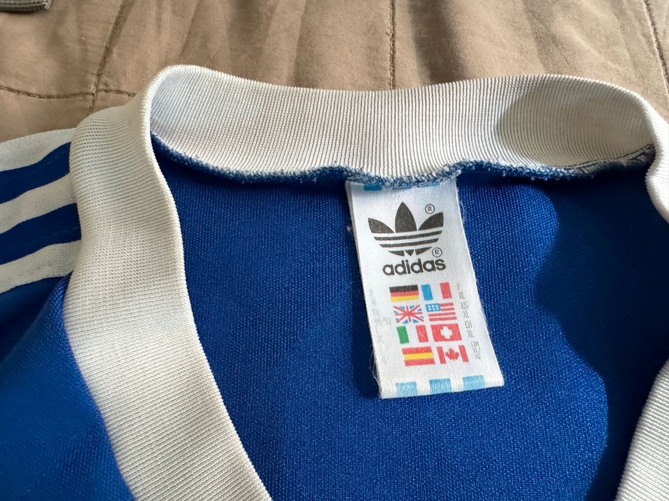 Adidas Vintage Fußball Trikot Gr XL Blau Top Zustand in München