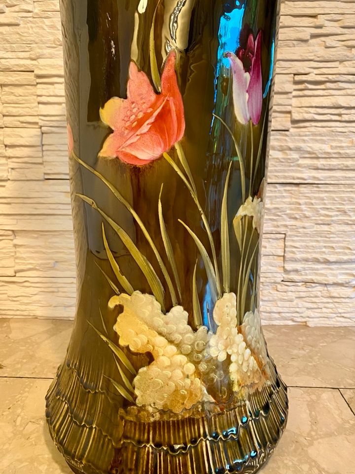 antike Jugendstil BODENVASE 1880-1910 von Ludwig Wessel - Bonn in Mönchengladbach