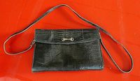 Leder Handtasche dunkelbraun 60er Jahre Damenhandtasche Vintage* Nordrhein-Westfalen - Kirchlengern Vorschau
