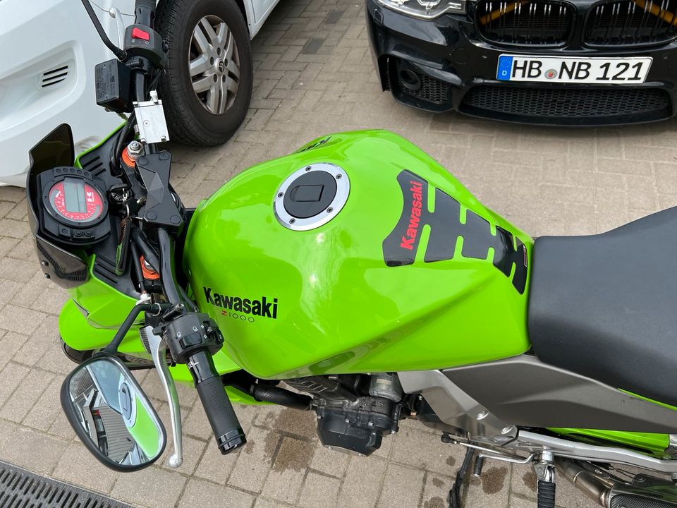 Kawasaki Z1000 mit Laser X Auspuffanlage in Bremen