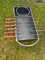 Mangal Grill BBG aus 4mm Stahl inkl. 10 Grillspieße 3mm dick Nürnberg (Mittelfr) - Nordstadt Vorschau