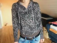 BENCH pullover Grau Leo print 36/38 60% Baumwolle Bayern - Kaufbeuren Vorschau