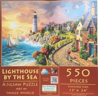 Puzzle (550 Teile) "Leuchtturm am Meer" - 38,1 cm x 61 cm Berlin - Zehlendorf Vorschau