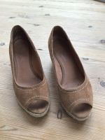 Schuhe Peeptoes Wildleder beige Gr. 36 Nordrhein-Westfalen - Viersen Vorschau