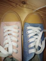 Set Leinen Sneaker Schuhe Pastell hellblau rose 38 wie neu süß Bayern - Selbitz Vorschau