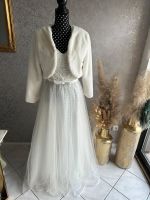 Hochzeitskleid Standesamtkleid mit Felljacke Nordrhein-Westfalen - Elsdorf Vorschau