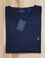 NEU! Gant V-Neck Shirt 2XL XXL 3XL XXXL Blau Ev. Blue Slim Sachsen - Haselbachtal Vorschau