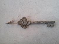XL Schlüssel 40 cm vintage grau shabby Deko groß Wand Garten Schleswig-Holstein - Christiansholm Vorschau