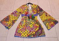 Hippie Damen Kleid Kostüm mit Kette Gr. 34 Bayern - Zeil Vorschau