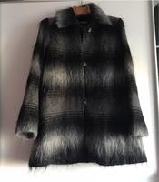 Durda Damen Kurz Mantel Neu Gr M Wolle Mohair Mix Kariert West - Nied Vorschau