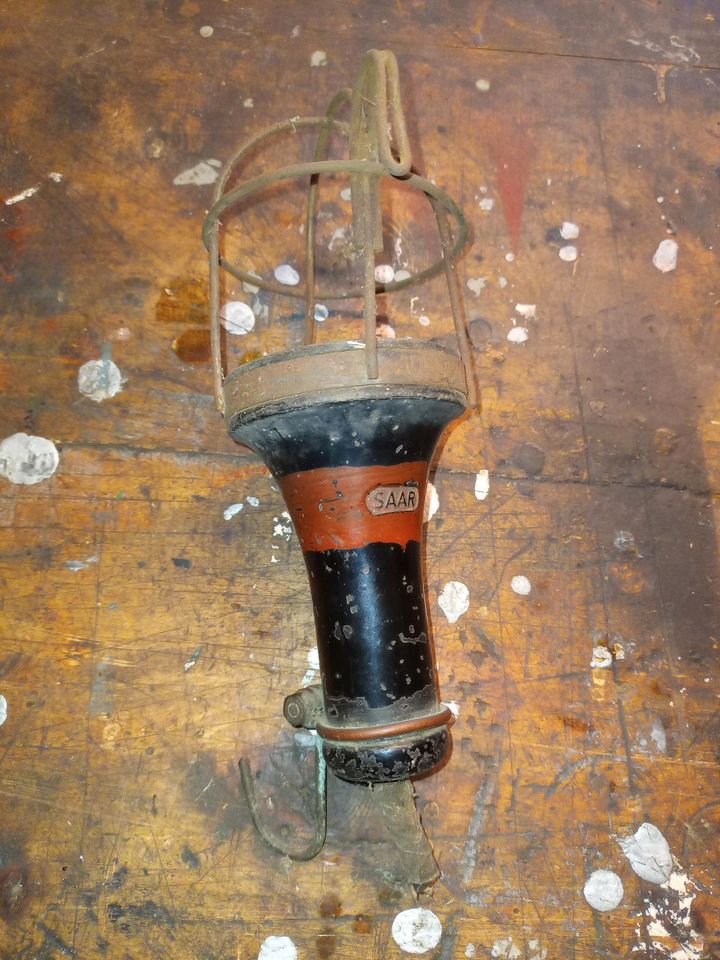 Handlampe Industrie Antik Bakelit in Hainichen