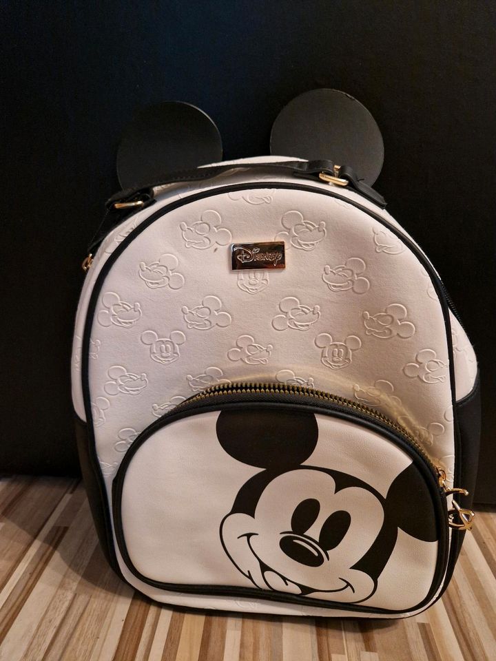 Disney Mickey Maus Rucksack Weiss mit Ohren Neu in Dorsten