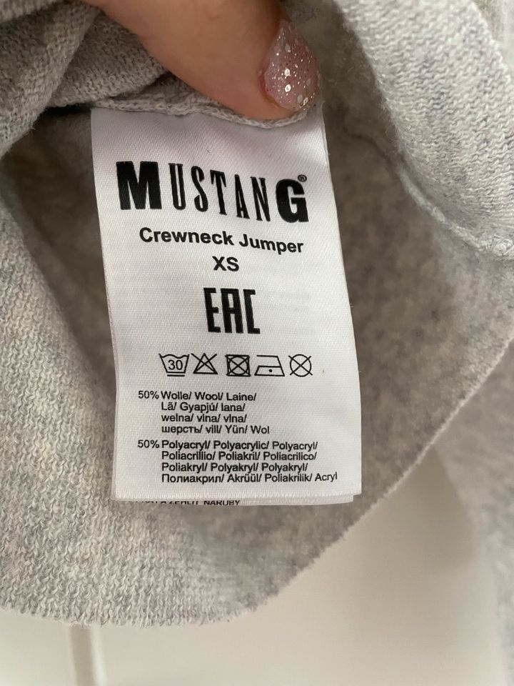 Mustang Pullover Crewneck Jumper (Wolle), Größe XS in Leipzig