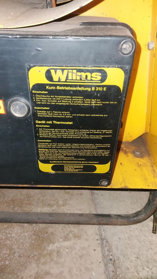Dieselheizung Wilms 85 KW in Britz bei Eberswalde