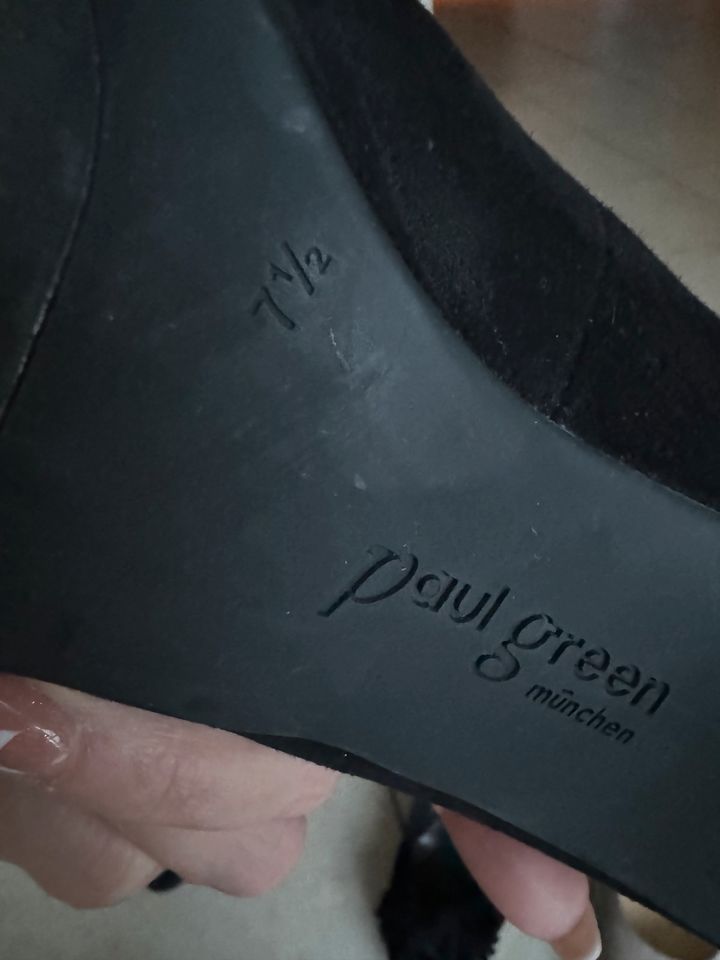 PAUL GREEN Pumps Peeptoes 7,5 41 schwarz NP130€ in Langenbach