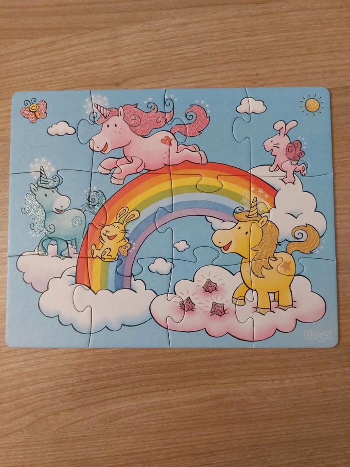 HABA Puzzle Einhorn Regenbogen Mädchen in Duderstadt