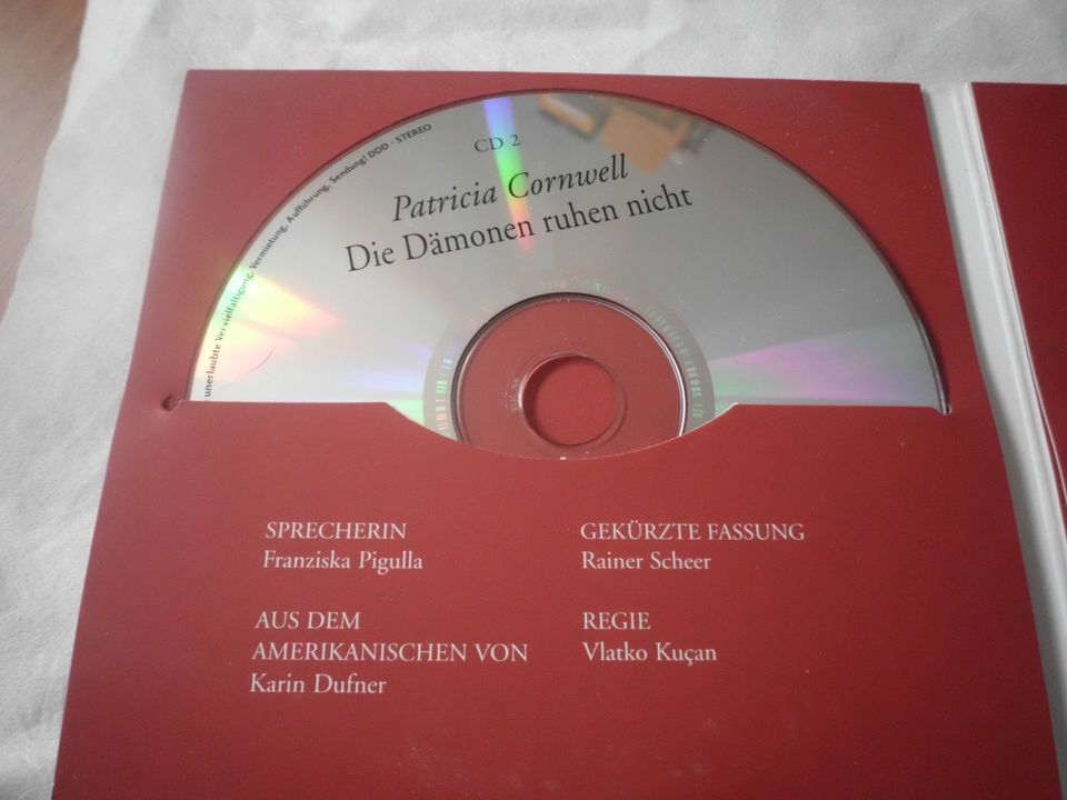 Die Dämonen ruhen nicht-6CDs v.Patricia Cornwell, sehr gut- in Hamburg