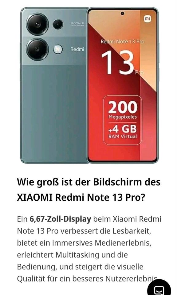Xiaomi Redmi Note 13 Pro in Neuss