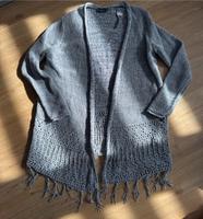 Damen Strickjacke Jacke Gr. L grau Boho Hippie Style Düsseldorf - Bilk Vorschau