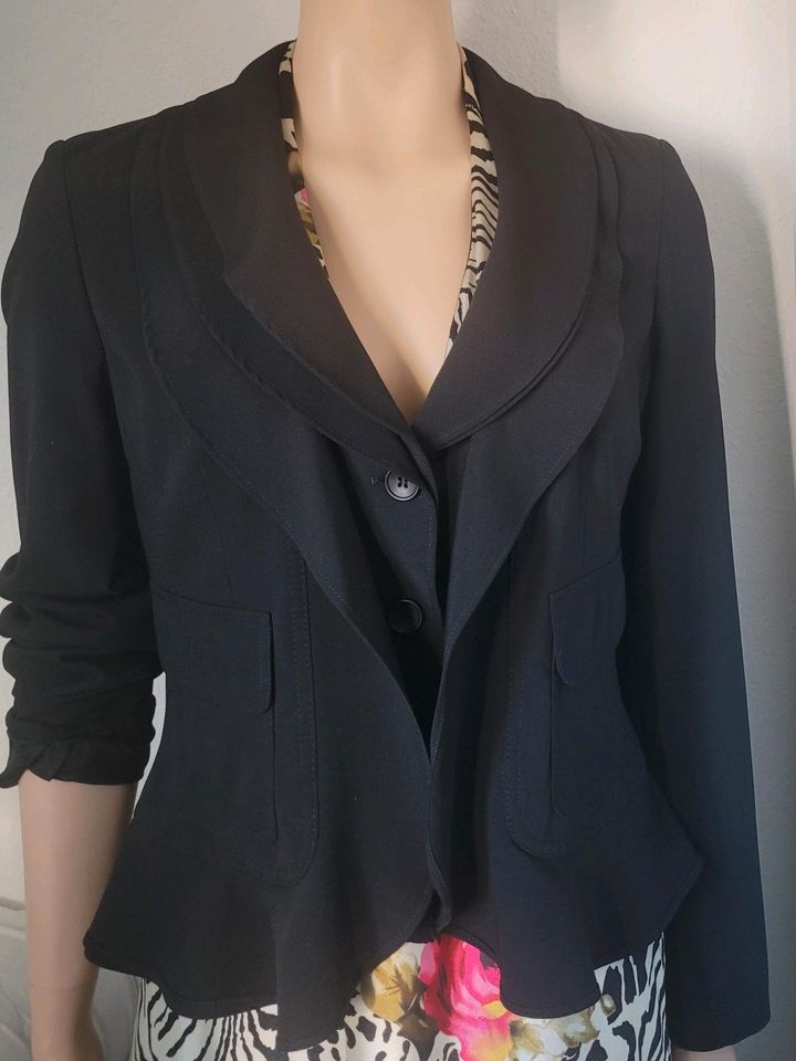 APART Blazer tailliert elegant raffiniert Jacke schwarz 36 in Minden