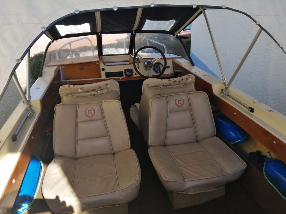 Motorboot, Fiberline G14, Mercury 50PS, inkl. Trailer, Sportboot in Rainau