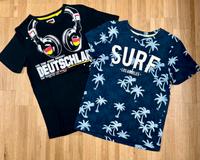 T-Shirts 2-er Set H&M C&A blau schwarz Kopfhörer Junge #4für3 146 Bayern - Fürth Vorschau