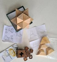 2 Puzzle Holz Stern+Pyramide 3D Logik Bremen - Huchting Vorschau