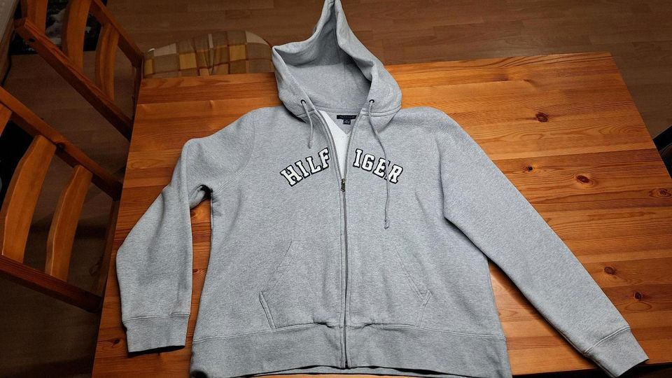 Tommy Hilfiger Hoodie Kapuzenpullover Reißverschluss Damen Gr. XL in Niederfischbach