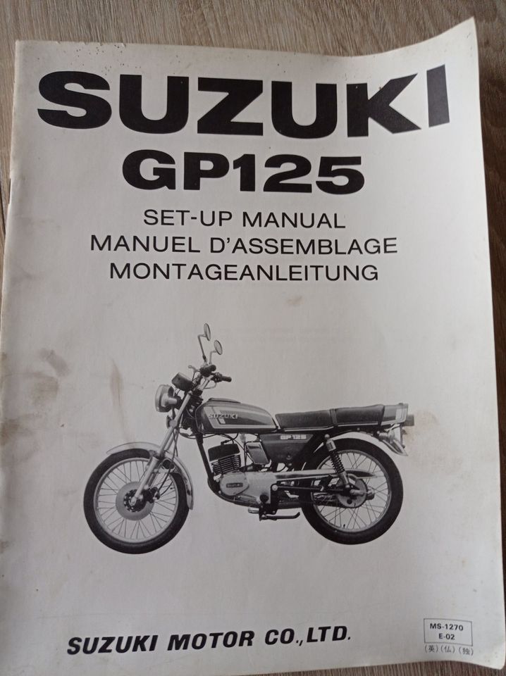 Suzuki GP 125 Montageanleitung in Rangendingen